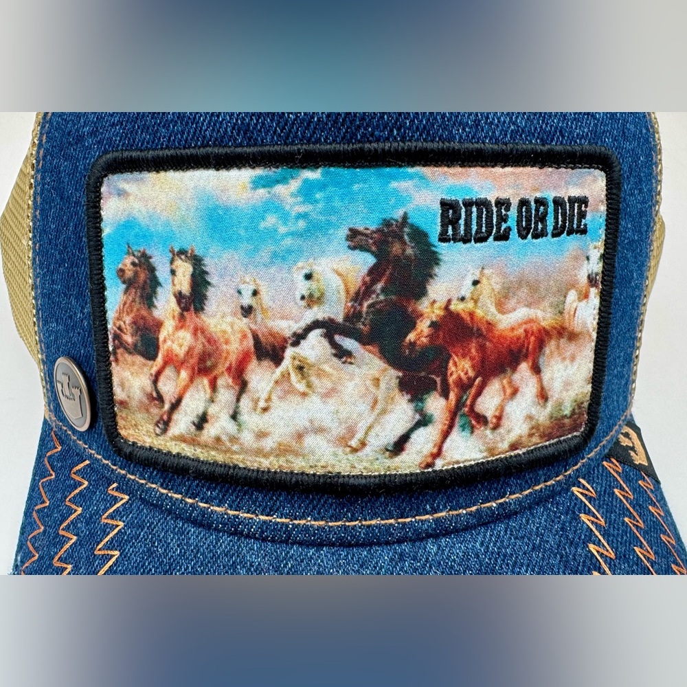 Goorin Bros Ride or Die Trucker Hat. Snapback. NWT - Picture 2 of 11